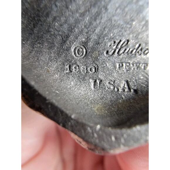 Hudson Pewter 1980 Blackfoot Warrior miniature 3in figurine - Picture 6 of 7